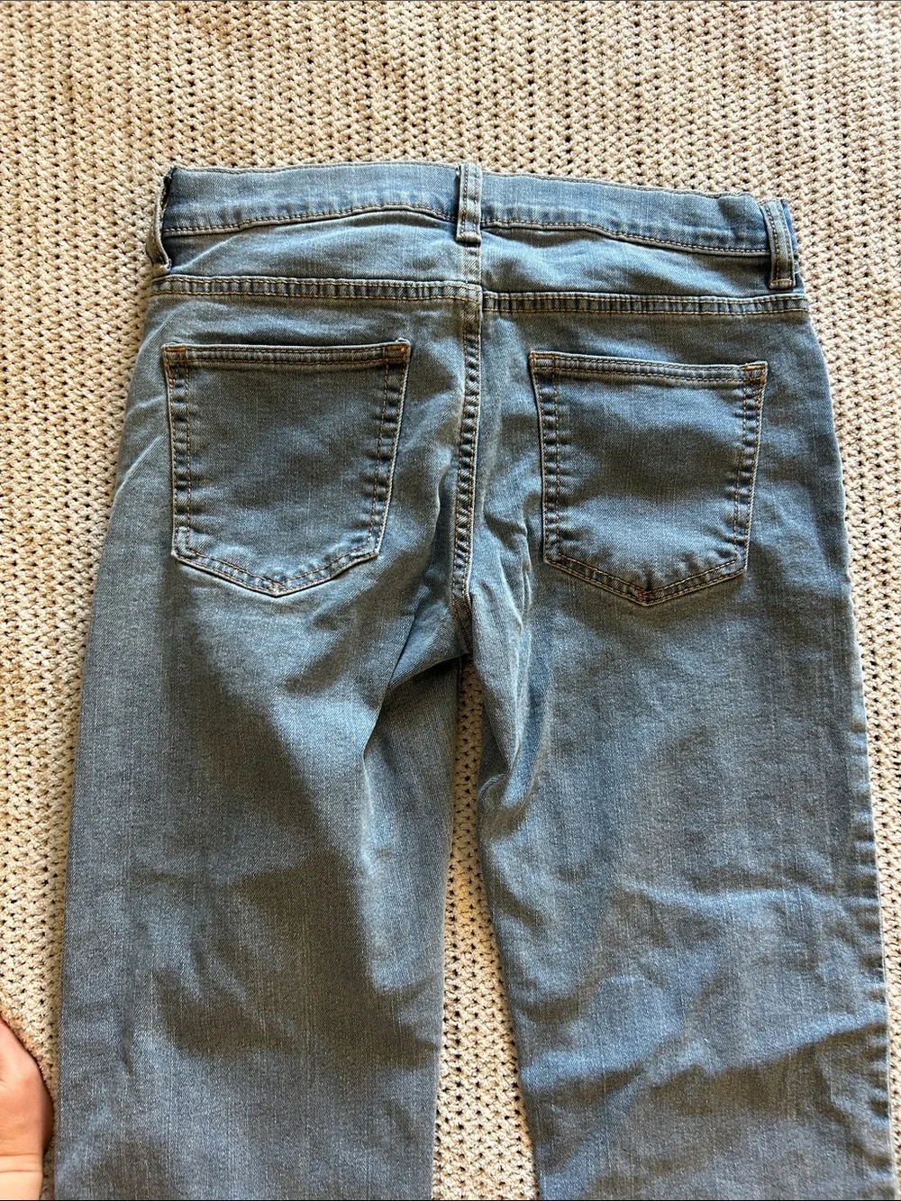 GAP Kids Straight Leg Jeans in Light Blue Wash